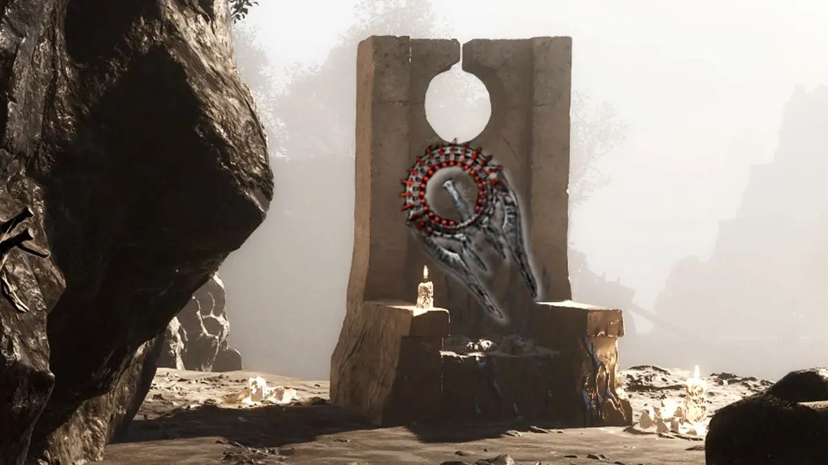 The Slayer Seal glowing on its stone throne in Marrow Keep