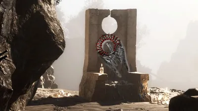 The Slayer Seal resting on a stone throne in Marrow Keep