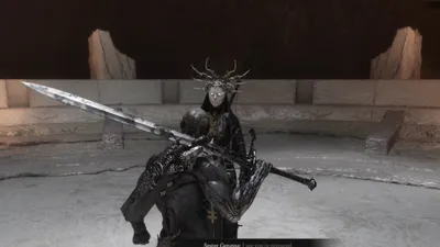 Mortal Shell 2 boss encounter showing a Slayer Seal combat scenario