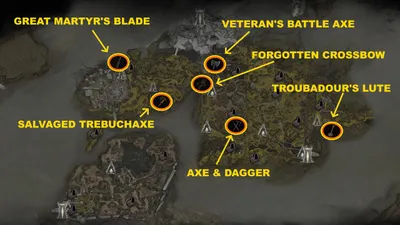 Mortal Shell 2 weapons and sidearms in Fainweald