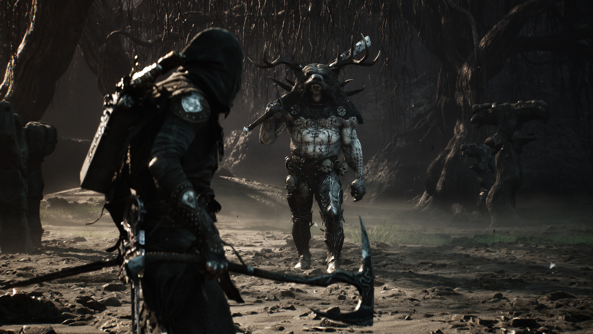 Mortal Shell 2 gameplay screenshot showing a world area