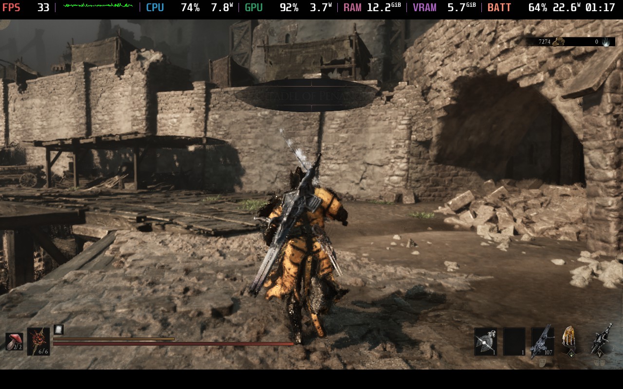 Mortal Shell 2 gameplay on Steam Deck