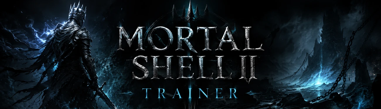 Mortal Shell II trainer mod page header on Nexus Mods